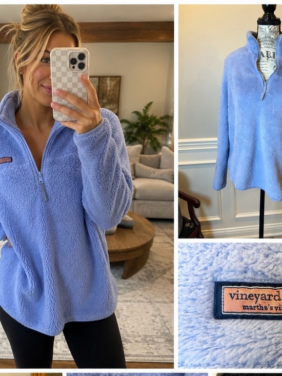 Vineyard Vines Tops - Vineyard Vines Plush Pullover Jacket - Light Lavender